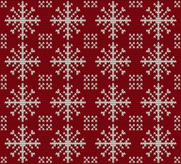 Christmas seamless knitted background.