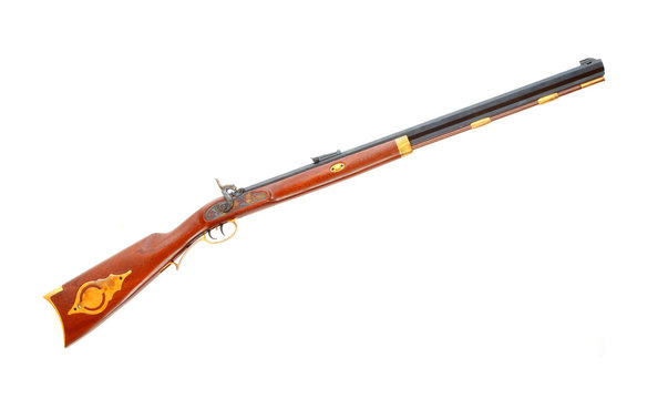 The Hawken rifle was muzzle loading rifle from 19th century.