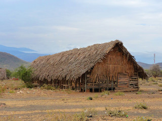 Fototapeta na wymiar Hütte in Mangola Tansania Afrika