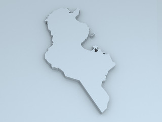 tunisia 3D map