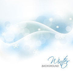 Winter vector background for christmas greeting card