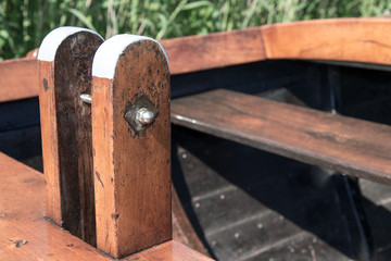 Detail of a wooden boat