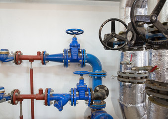 Place in a large industrial boiler room