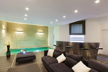 Interior, wide living room