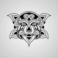 vector lion tattoo sketch