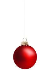 Rote Weihnachtskugel