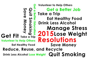 Resolution for the new year 2015 new start