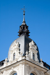 Fototapeta premium Riga, fragment of building with weather vane