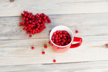 cranberries in a glass