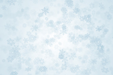 Snowy background - falling snowflakes