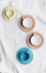 Collection of coffee cups