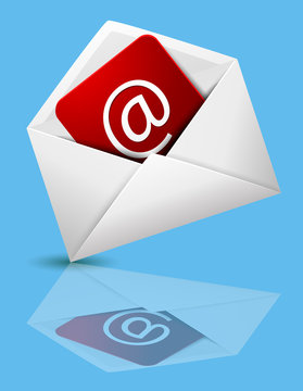 e-mail symbol with envelope