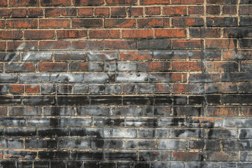 Old Painted Brick Wall Background