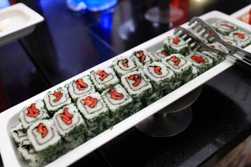 Obraz na płótnie Canvas Set of sushi