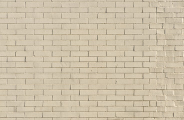Painted White Brick Wall Background
