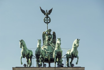Fototapeta premium Brandenburg gate in Berlin, Germany