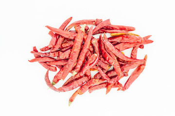 paprika in isolate on white.