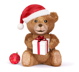 Teddy with a Christmas