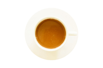 Coffee on white.