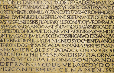 Ancient writing latin