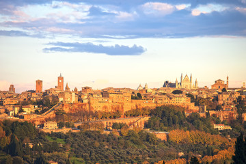 Obraz premium Orvieto medieval town panoramic view. Italy