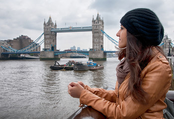 Young Asian woman sightseeing in London