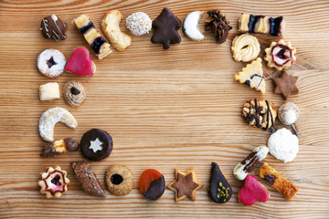 Weihnachtsplätzchen mit Platz für Text, Copyspace