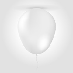 Illustration of white balloon mock up