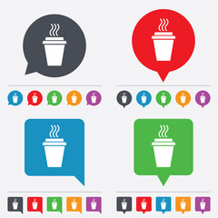 Take a Coffee sign icon. Hot Coffee cup.