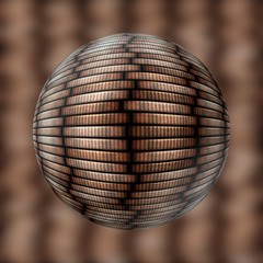 coin stack seamless texture in objectiv or lens