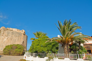 house by the tower in hdr