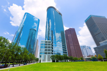 Obraz premium Houston skyline cityscape in Texas US