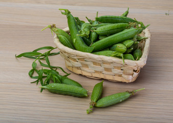 Green fresh peas