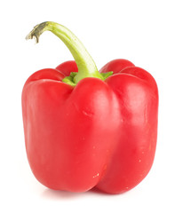 Red sweet pepper paprica isolated on the white background