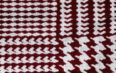 red and white houndstooth pattern textile background