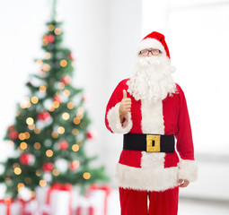 man in costume of santa claus