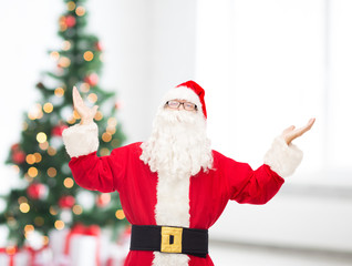 man in costume of santa claus