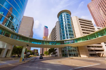 Foto op Plexiglas Houston cityscape Bell and Smith St in Texas US © lunamarina