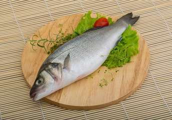 Raw seabass