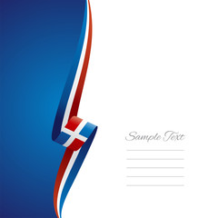 Dominican Republic left side brochure cover vector