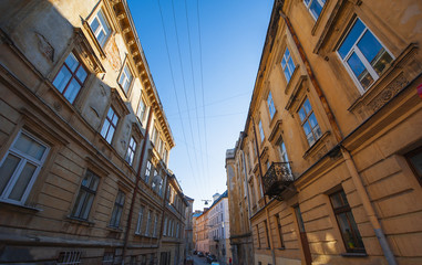 Fototapeta premium narrow street of Lviv