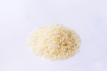 Rice in isolate on white.