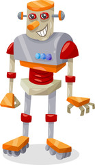 fantasy robot cartoon illustration