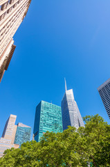 Naklejka premium Buildings over Bryant Park - New York