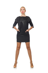 Fototapeta premium Woman in fashion concept isolated on white