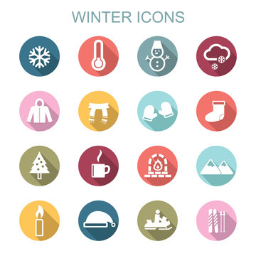 winter long shadow icons