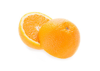 orange fruit isolated on white background