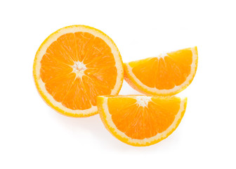 orange fruit isolated on white background