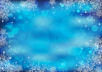 光　雪の結晶　背景