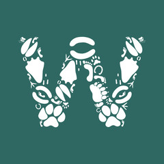 letter trace of animals